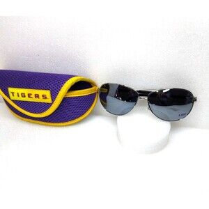 LSU Tigers Aviator Sunglasses with Purple & Gold eyeglass Case University